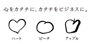 心をカタチに、カタチをビジネスに。